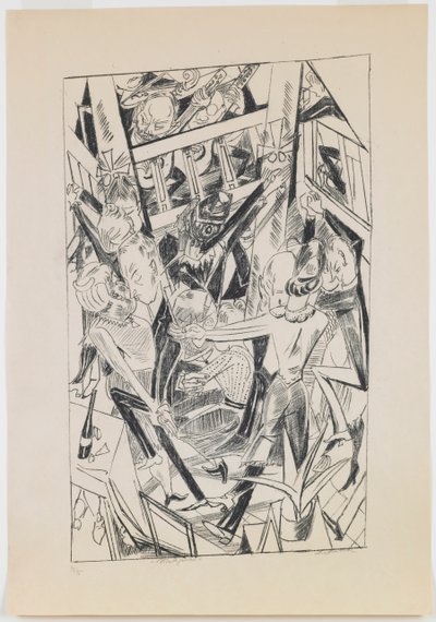lámina 8: Malepartus de Max Beckmann
