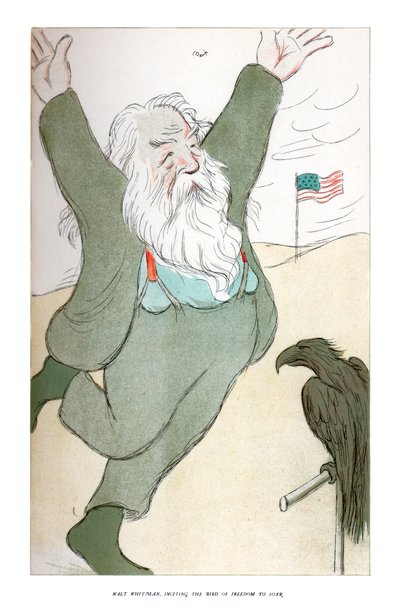 Walt Whitman, Incitando al Pájaro de la Libertad a Volar, 1904 de Henry Maximilian Beerbohm