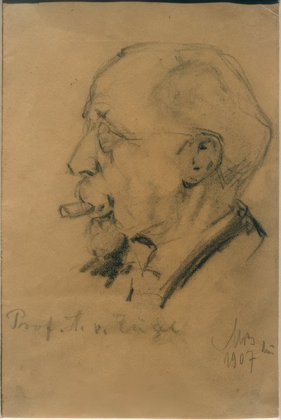 Retrato de Heinrich von Zügel de Max Bergmann