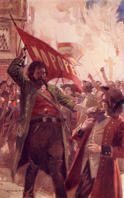 Hugh y Barnaby, frontispicio de "Barnaby Rudge: A Tale of the Riots of Eighty