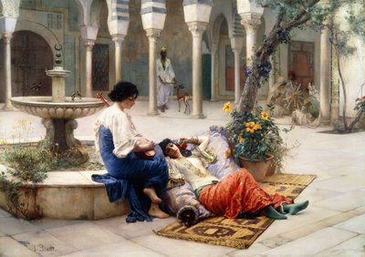 En el patio del harén de Ferdinand Max Bredt