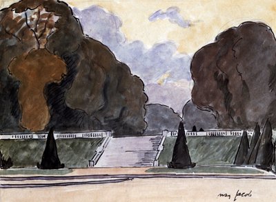 El jardín en Luxemburgo, c1900-1944 de Max Jacob