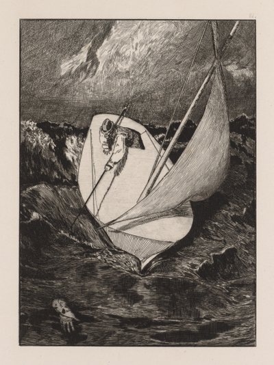 Un Guante: El Rescate, 1880 de Max Klinger