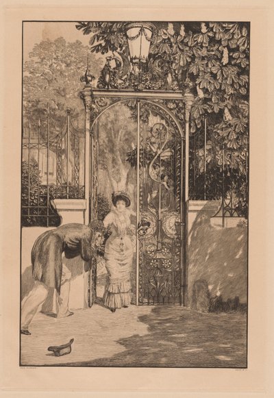 En la Puerta (Am Thor) de Max Klinger