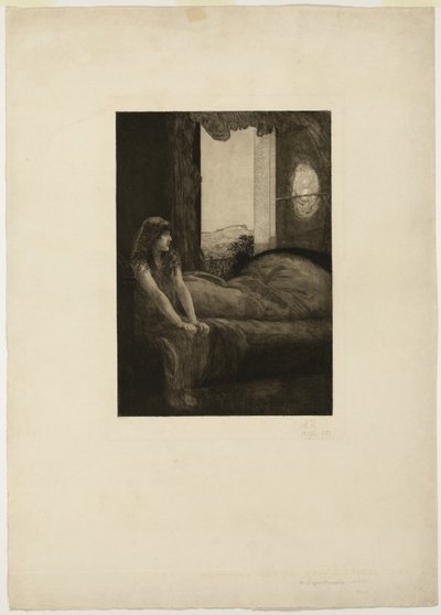 Despertar, lámina ocho de Un amor de Max Klinger