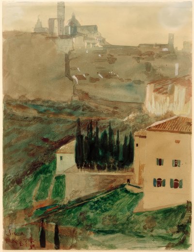 Vista de Siena de Max Klinger