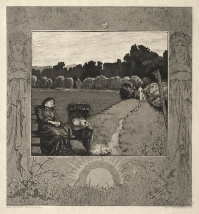 Niño, de Sobre la muerte, Parte I, Opus XI Kind, Vom Tode, Erster Teil, Opus XI, 1889 de Max Klinger