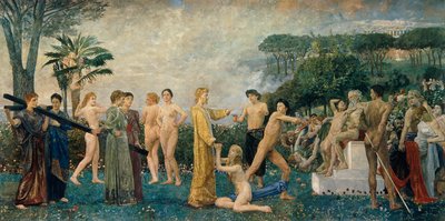 Cristo en el Olimpo de Max Klinger