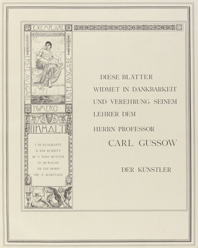 Dedicación, 1883 de Max Klinger
