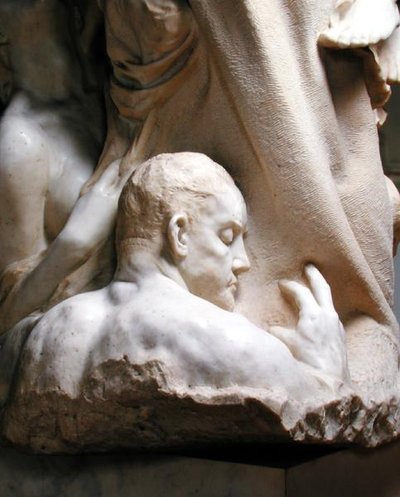 Detalle de la Dedicatoria a Brahms de Max Klinger