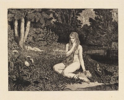 Eva (Eva y el futuro, opus III, lámina 1) de Max Klinger