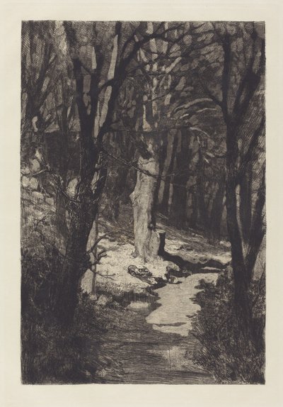 En el bosque, 1883 de Max Klinger