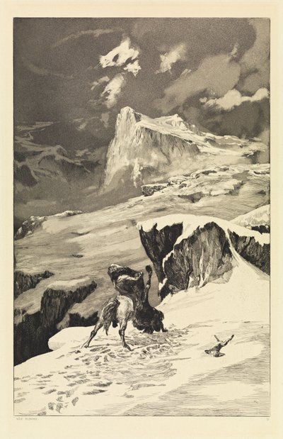 Centauros luchando (Intermezzi, Opus IV, lámina 5) de Max Klinger