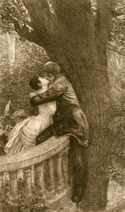 El Beso, de la serie Un Amor, Opus X de Max Klinger