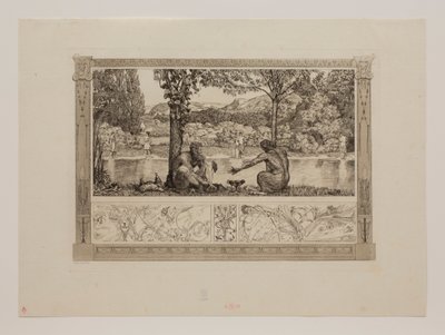 Narciso y Eco I de Max Klinger