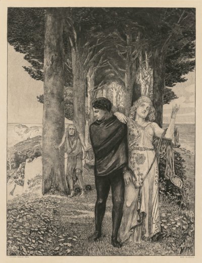Sobre la Muerte Parte Dos, Opus XIII Impresión 4: Artista Genio, 1903 de Max Klinger