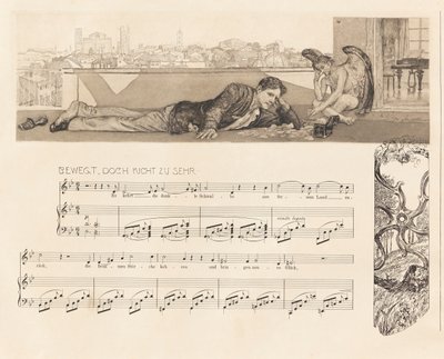 Opus XII, Fantasía de Brahms, 1894 de Max Klinger