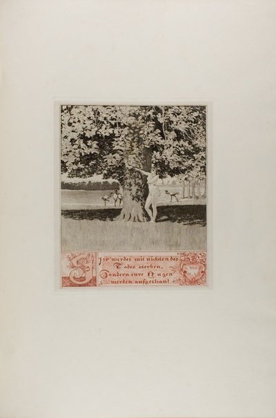 Prefacio I, placa uno de Una Vida de Max Klinger
