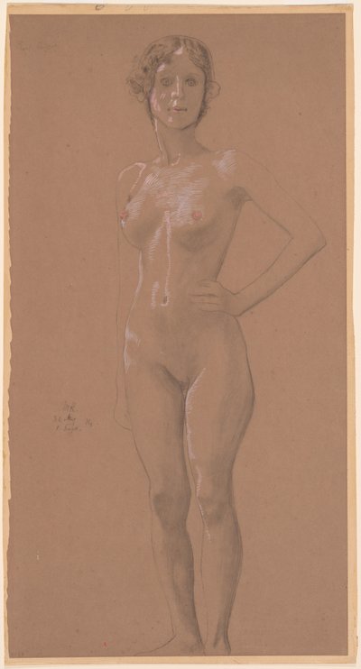 Desnudo de pie de Max Klinger