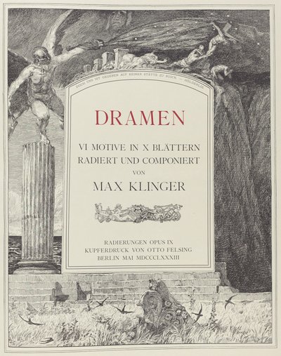 Página de título de Max Klinger