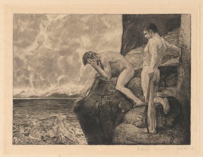 Prometeo liberado, lámina 41, Fantasía sobre Brahms, Op. XII de Max Klinger