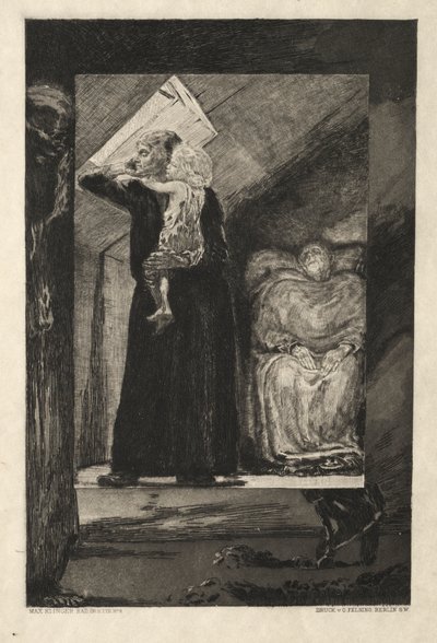 Vom Tode I, (Opus II, 1889) No. 9 de Max Klinger