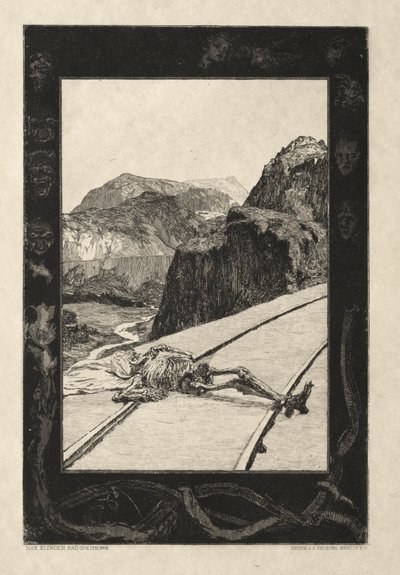 Vom Tode I, Opus II, 1889 No. 8 de Max Klinger