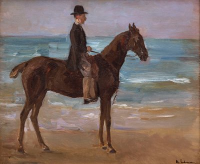 Un jinete en la orilla de Max Liebermann