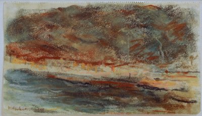 Paisaje vespertino en Hamburgo de Max Liebermann