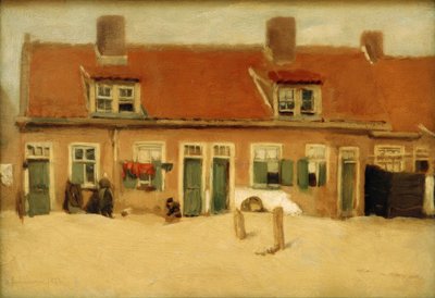 Casas antiguas en Scheveningen de Max Liebermann