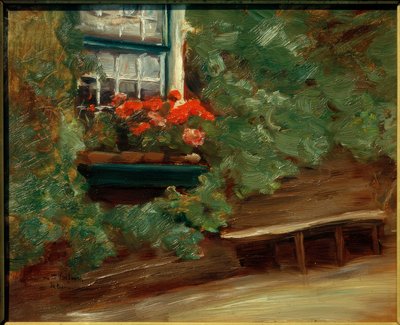Vista de una casa de campo holandesa de Max Liebermann
