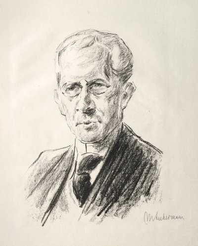 Arno Holz Mappe: Retrato de Arno Holz de Max Liebermann