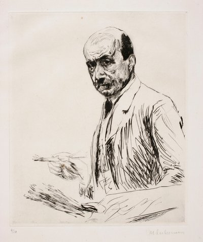 Autorretrato con paleta de Max Liebermann