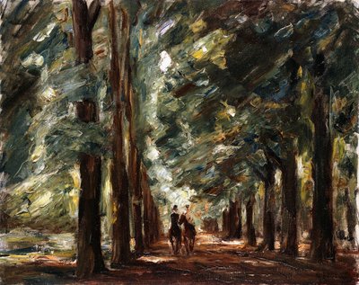 Avenida en Sakrow con dos jinetes de Max Liebermann