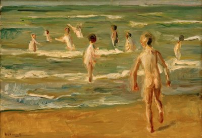 Niños bañándose de Max Liebermann