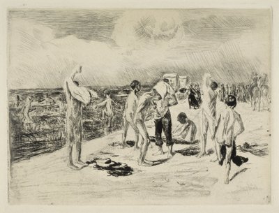 Niños bañándose de Max Liebermann