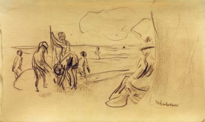 Niños bañándose de Max Liebermann