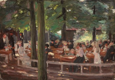 Jardín de cerveza en Laren, estudio, 1903 de Max Liebermann