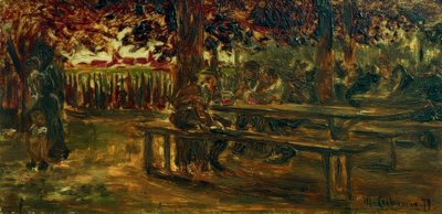 Jardín de cerveza en Etzenhausen de Max Liebermann