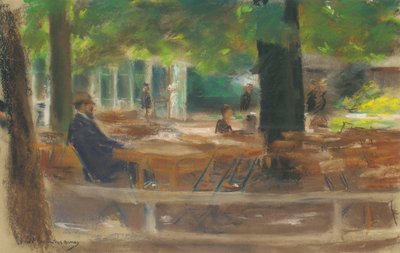 Jardín de cerveza en Laren, c.1903 de Max Liebermann