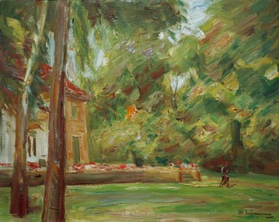 Vista desde la avenida de abedules hacia el noroeste de Max Liebermann