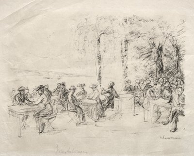 Café en el Havel de Max Liebermann