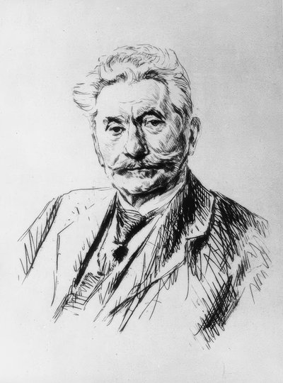 Carl Legien, grabado de Liebermann de Max Liebermann