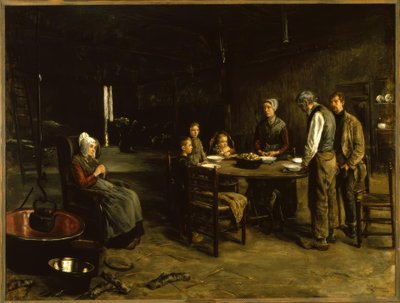 La oración de la mesa de Max Liebermann