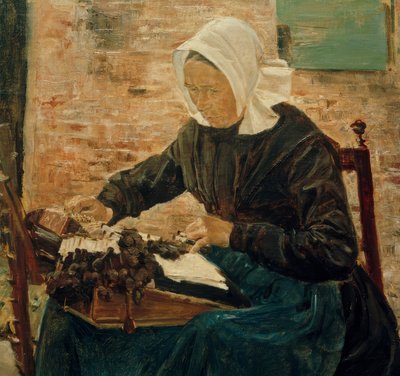 Una encajera holandesa de Max Liebermann