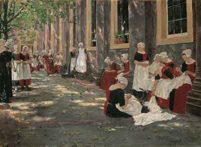 Período Libre en el Orfanato de Ámsterdam de Max Liebermann