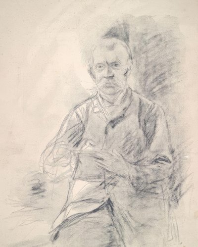 Fritz von Uhde / Litografía de Liebermann de Max Liebermann