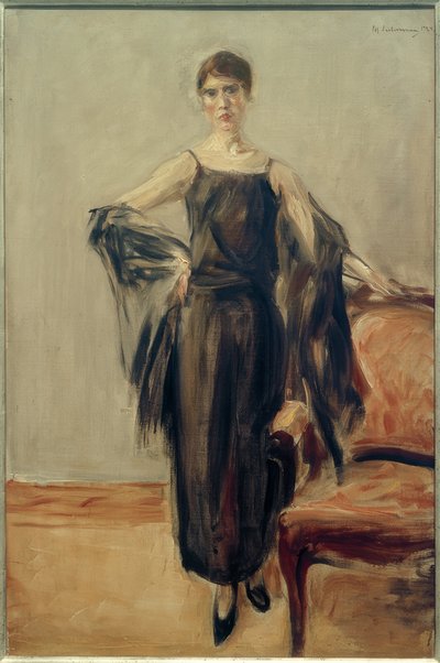 Genia Levine, de pie de Max Liebermann