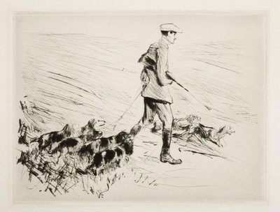 Cazador con perros de Max Liebermann