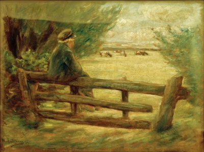 Niño con vacas de Max Liebermann